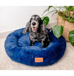 MIMIKO Pets Legowisko Shaggy okrągłe XL 75cm chabrowe