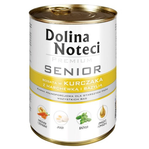 Dolina Noteci Premium Pies Senior Kurczak puszka 400g