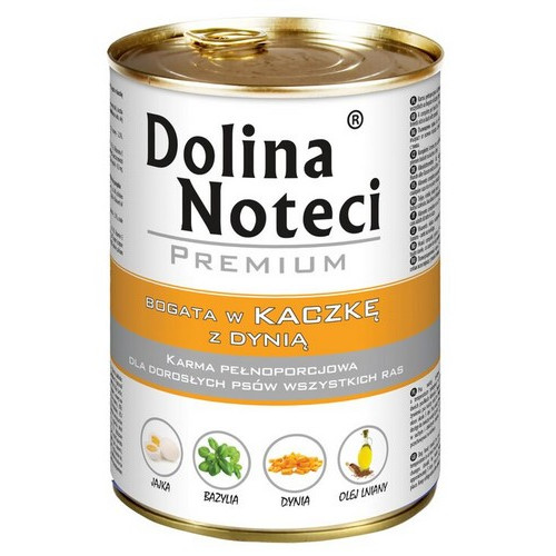 Dolina Noteci Premium Pies Kaczka i dynia puszka 400g