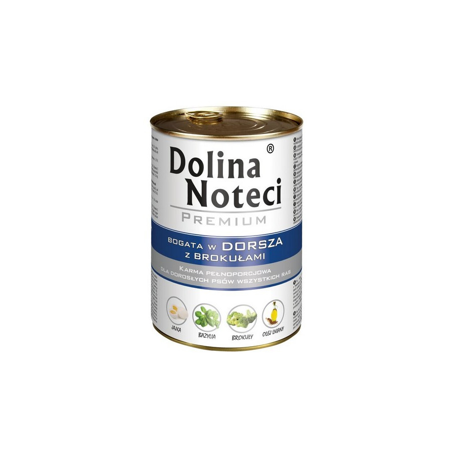 Dolina Noteci Premium Pies Dorsz i brokuły puszka 400g