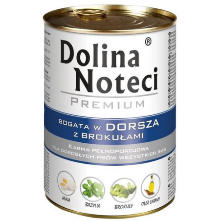 Dolina Noteci Premium Pies Dorsz i brokuły puszka 400g