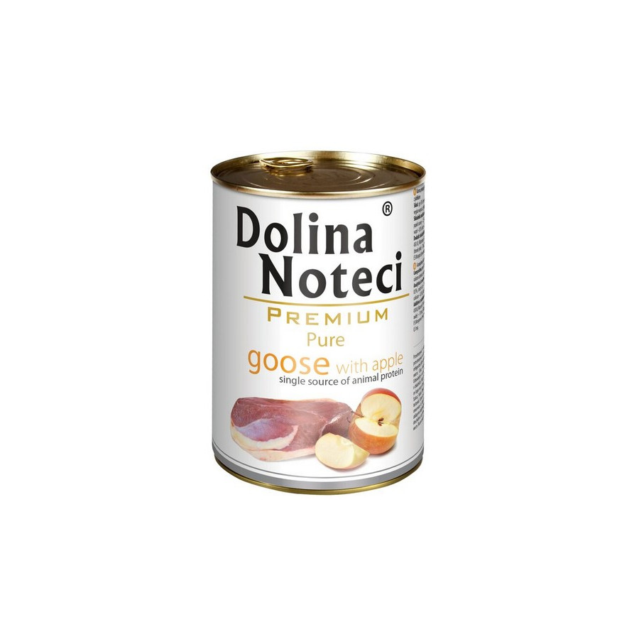 Dolina Noteci Premium Pies Pure Gęś i jabłko puszka 400g