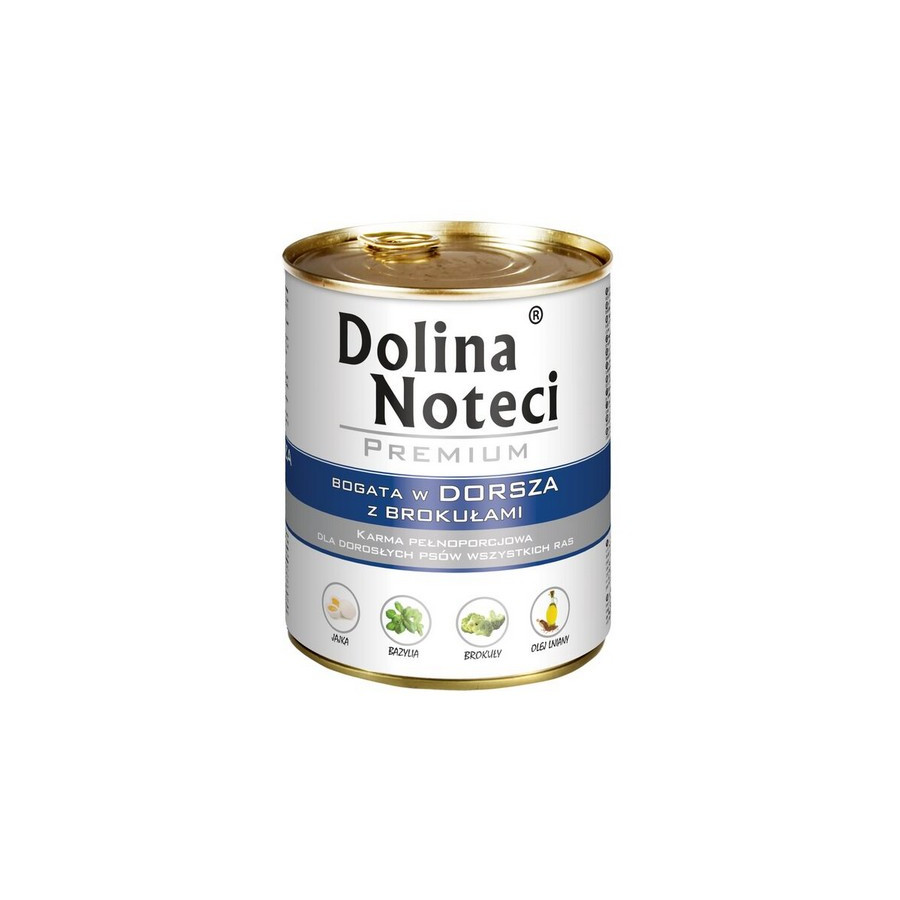 Dolina Noteci Premium Pies Dorsz i brokuły puszka 800g