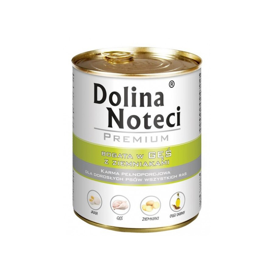 Dolina Noteci Premium Pies Gęś i ziemniaki puszka 800g