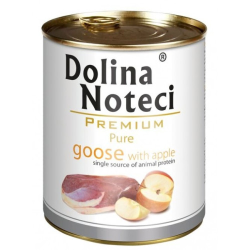 Dolina Noteci Premium Pies Pure Gęś i jabłko puszka 800g