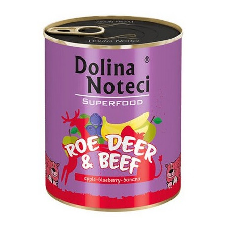 Dolina Noteci Superfood Pies Sarna i wołowina puszka 800g