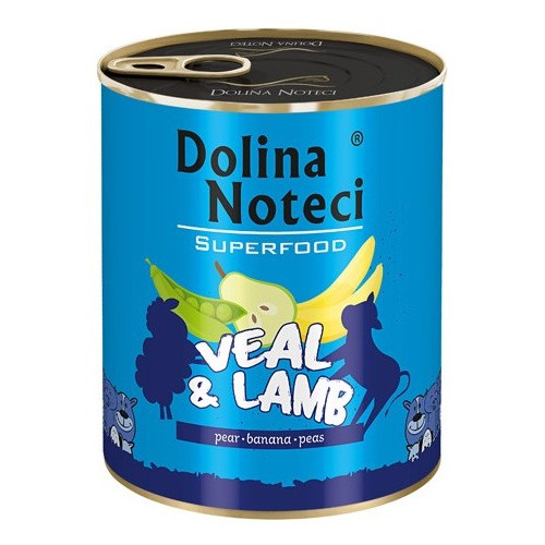 Dolina Noteci Superfood Pies Cielęcina i jagnięcina puszka 800g