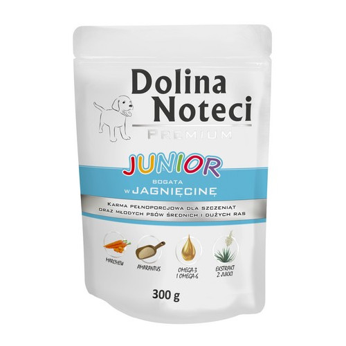 Dolina Noteci Premium Pies Junior Jagnięcina saszetka 300g