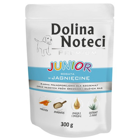 Dolina Noteci Premium Pies Junior Jagnięcina saszetka 300g