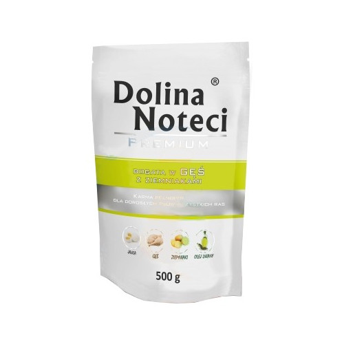 Dolina Noteci Premium Pies Gęś i ziemniaki saszetka 500g