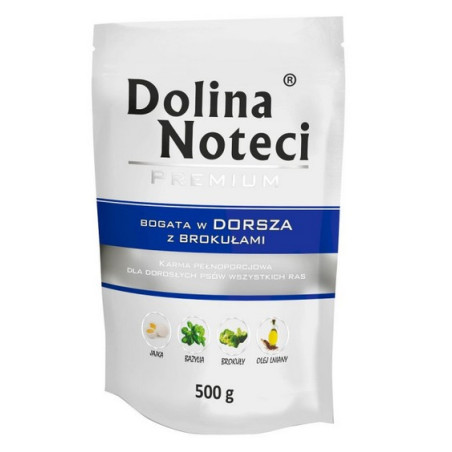 Dolina Noteci Premium Pies Dorsz z brokułami saszetka 500g