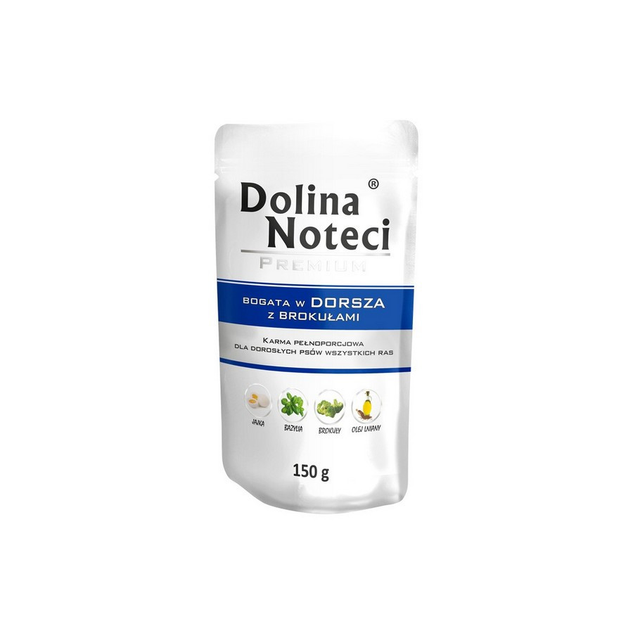 Dolina Noteci Premium Pies Dorsz z brokułami saszetka 150g