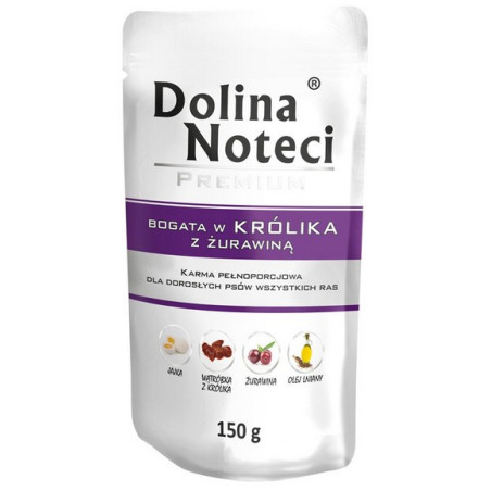 Dolina Noteci Premium Pies Królik i żurawina saszetka 150g