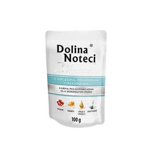 Dolina Noteci Premium Pies Cielęcina, pomidory i makaron saszetka 100g