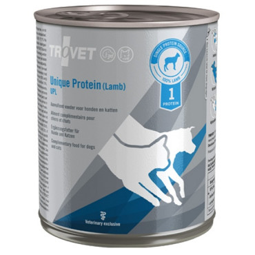 Trovet Unique Protein UPL Jagnięcina dla psa i kota puszka 800g