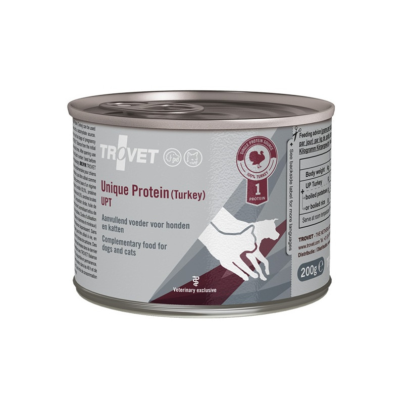 Trovet Unique Protein UPT Indyk dla psa i kota puszka 200g