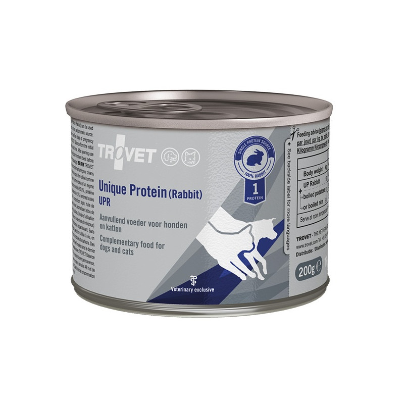 Trovet Unique Protein UPR Królik dla psa i kota puszka 200g