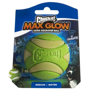 Chuckit! Max Glow Ultra Squeaker Ball Medium [43142]