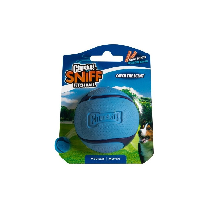 Chuckit! Sniff Fetch Ball Bacon Medium [33207]