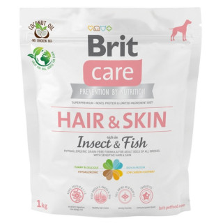 Brit Care Grain Free Adult Hair & Skin - Insects & Fish 1kg