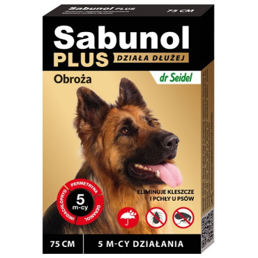 Sabunol Obroża Plus przeciw pchłom dla psa 75cm