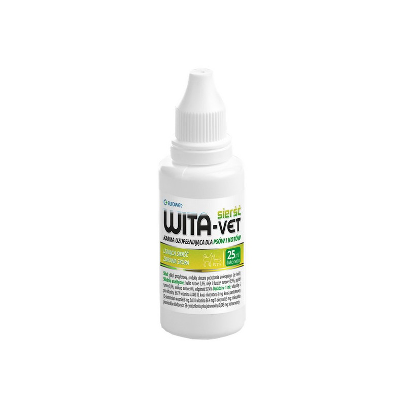 Wita-Vet Sierść krople 25ml