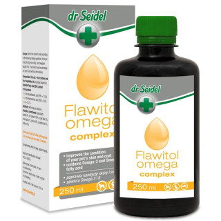 Dr Seidel Flawitol Omega Complex zdrowa skóra, piękna sierść 250ml