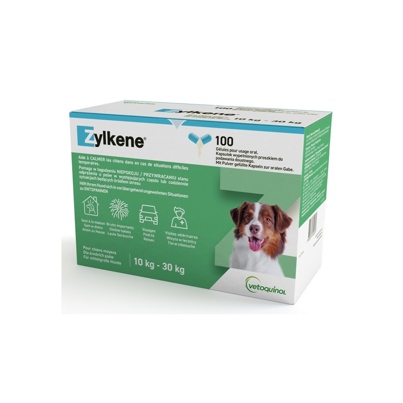 Vetoquinol Zylkene 225mg dla psów 10-30kg - blister 10 kapsułek