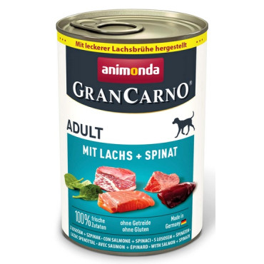 Animonda GranCarno Original Adult Lachs Spinat Łosoś + Szpinak puszka 400g