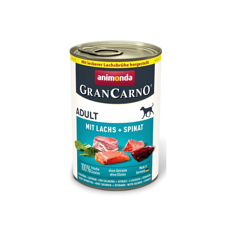 Animonda GranCarno Original Adult Lachs Spinat Łosoś + Szpinak puszka 400g