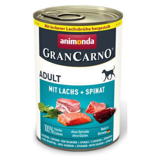 Animonda GranCarno Original Adult Lachs Spinat Łosoś + Szpinak puszka 400g