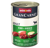 Animonda GranCarno Original Adult Rind Hirsch Apfel Wołowina, Jeleń + Jabłko puszka 400g