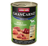 Animonda GranCarno Original Adult Rind Entenherzen Wołowina + Serca kacze puszka 400g