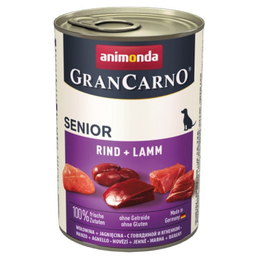 Animonda GranCarno Original Senior Rind Lamm Wołowina + Jagnięcina puszka 400g