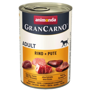 Animonda GranCarno Original Adult Rind Pute Wołowina + Indyk puszka 400g