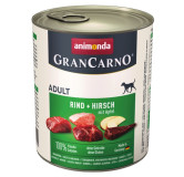 Animonda GranCarno Original Adult Rind Hirsch Apfel Wołowina, Jeleń + Jabłko puszka 800g