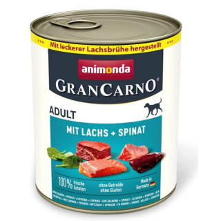 Animonda GranCarno Original Adult Lachs Spinat Łosoś + Szpinak puszka 800g