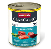 Animonda GranCarno Original Adult Lachs Spinat Łosoś + Szpinak puszka 800g