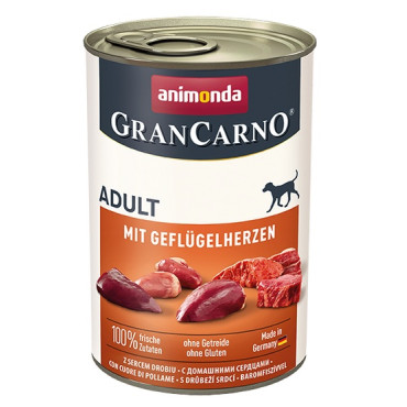 Animonda GranCarno Original Adult Geflugelherzen Drobiowe serca puszka 400g