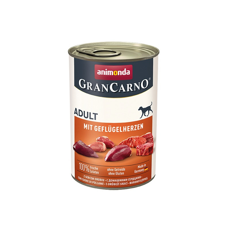 Animonda GranCarno Original Adult Geflugelherzen Drobiowe serca puszka 400g