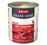 Animonda GranCarno Original Junior Rind Putenherzen Wołowina + Serca Indyka 800g