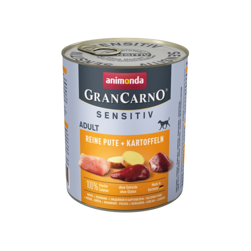 Animonda GranCarno Sensitiv Indyk + ziemniaki puszka 800g