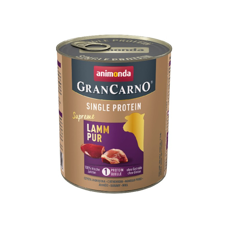 Animonda GranCarno Single Protein Jagnięcina puszka 800g