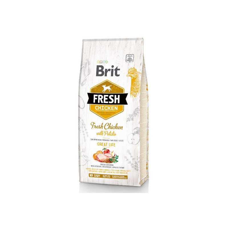 Brit Fresh Dog Adult Chicken & Potato 12kg