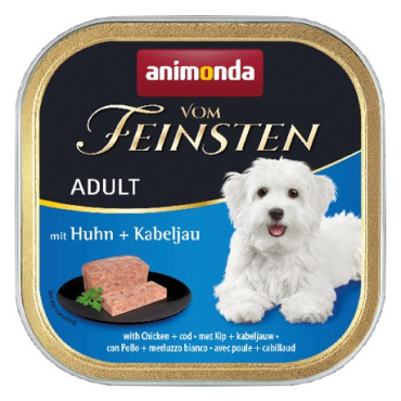 Animonda vom Feinsten Dog Adult Kurczak i Dorsz tacka 150g