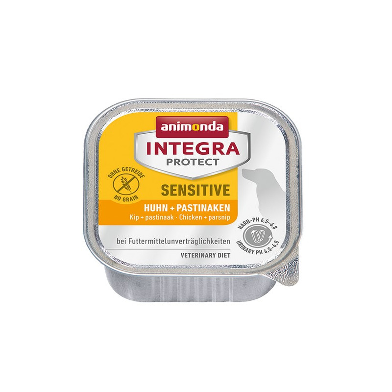 Animonda Integra Protect Sensitive dla psa kurczak + pasternak tacka 150g