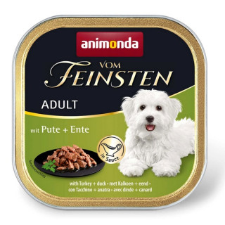 Animonda vom Feinsten Dog Adult Indyk i Kaczka w sosie tacka 150g