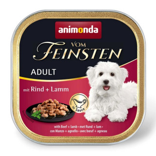 Animonda vom Feinsten Dog Adult Wołowina i Jagnięcina w sosie tacka 150g