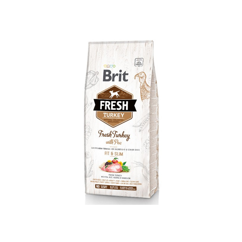 Brit Fresh Dog Adult Light Turkey & Pea 12kg