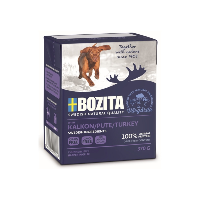 Bozita Dog Tetra Recart z indykiem w galaretce kartonik 370g